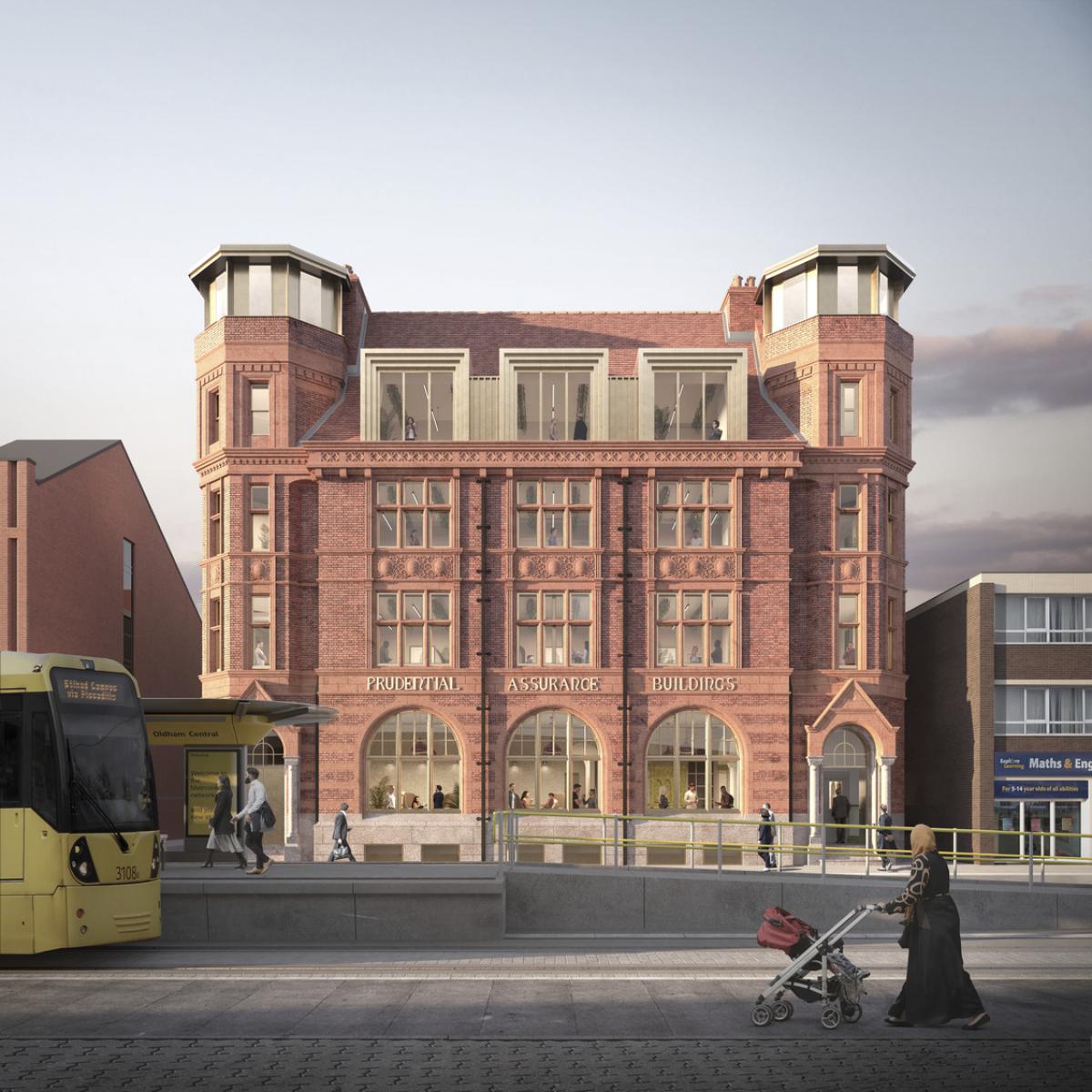 Plans submitted to transform Oldham’s derelict Prudential Building Buttress